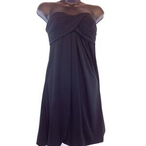 XSCAPE by Joanna Chen Little Black Evening Dress Strapless Bubble NWT $109 Sm 2